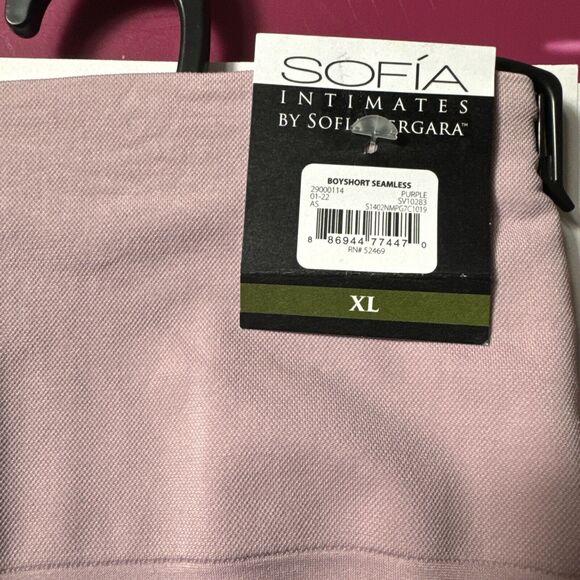 Lot‎ Of 5 Seamless Boy shorts Underwear By Sophia Vergara XL 2 Black 3 Lavender - Picture 6 of 7